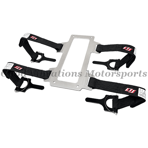 BLOWER RESTRAINT w/ HRDWR SML 4 HOLE 18in BLACK STRAPS sfi 14.1 ___/___    ___