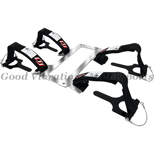 BLOWER RESTRAINT w/ HRDWR SML 4 HOLE ADJUSTABLE  Black Straps sfi 14.1