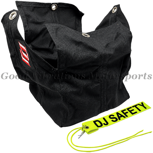 CHUTE PACK BLACK NOMEX 9x9x7