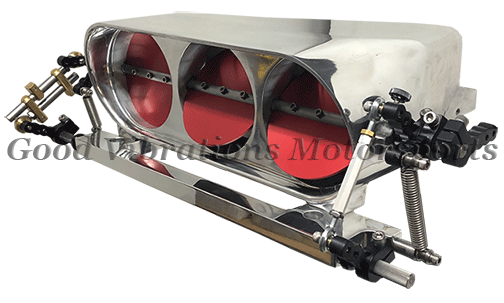 BIRDCATCHER INJECTOR PARTIAL ALUM w/ SHAFT & B-FLIES - PROGRESSIVE LINKAGE MECHANICAL FUEL INJECTION