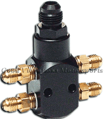 PORT DIST BLOCK w/ FITTINGS 4 NOZZLE