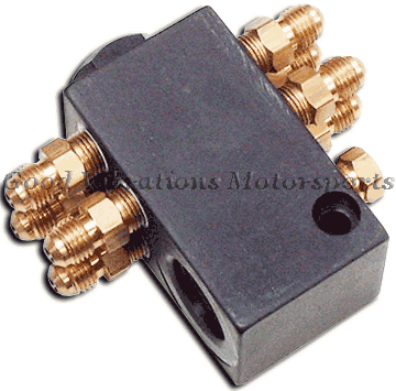 PORT DIST BLOCK w/ FITTINGS 8 NOZZLE