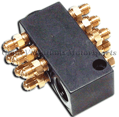 PORT DIST BLOCK w/ FITTINGS 12 NOZZLE