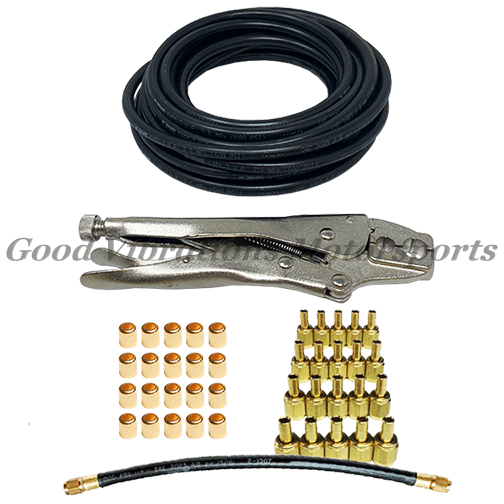 PORT HOSE KIT INCLUDES 15FT HOSE - CRIMPING TOOL - 20 FERRULES & 20 HOSE ENDS