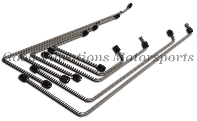 PORT SS LINE SET (8) HEMI 16 BOLT (19.5in FLAT BACK) 12.71