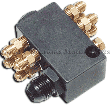T-RAM DIST BLOCK w/ FITTINGS