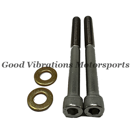 SOCKET HEAD 1/4-20 BOLTS w/ WASHERS. FITS DRILLED OUT SQUARE B/V (pr)