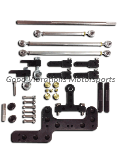 CARB LINKAGE KIT BLOWN DUAL INLINE VAC SEC CARBS