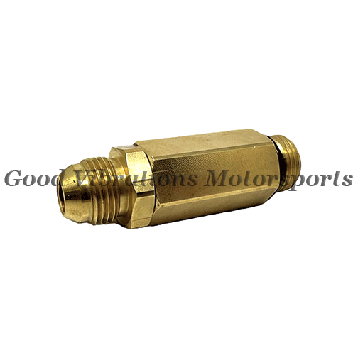 BRASS CHECK VALVE AN8 CARBS ALKY (3 psi)