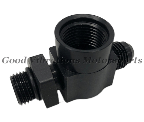 AN6-6 BULKHEAD HI-SPEED TEE FITTING