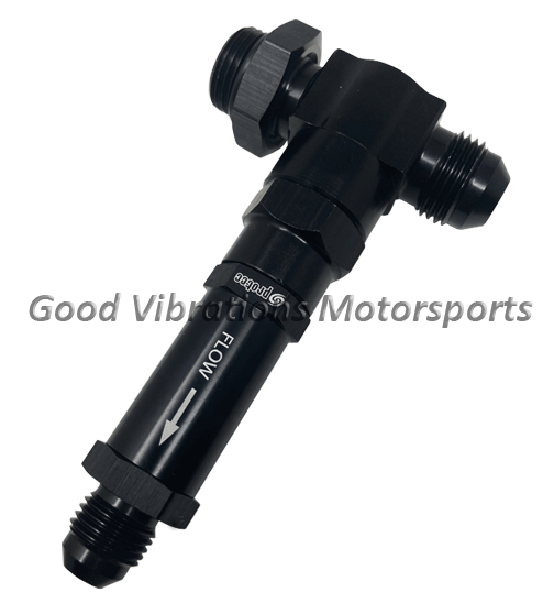 AN6 BLACK ALUMINUM HI SPEED ASSEMBLY w/ AN8 TEE BLOWN