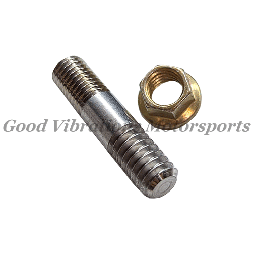 MV SS STUD & NUT 1/4 in (ea)