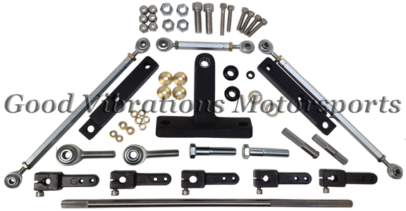 CARB LINKAGE KIT BBC TR DUAL S/SADDLE CARBS -SHEET METAL TR