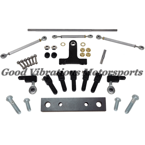 CARB LINKAGE KIT 340 & 440 WEDGE TR DUAL S/SADDLE 4150 CARBS