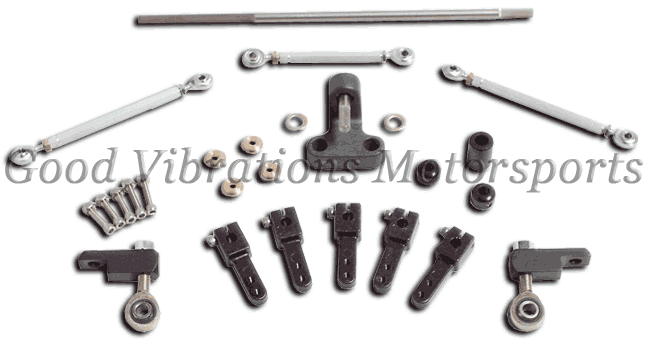 CARB LINKAGE KIT 351C TR DUAL S/SADDLE (4500 DOMINATOR) CARBS