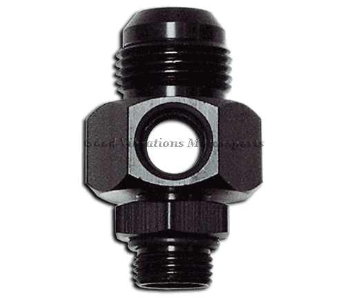 PUMP INLET FITTING w/RETS AN10 - AN8 ORB