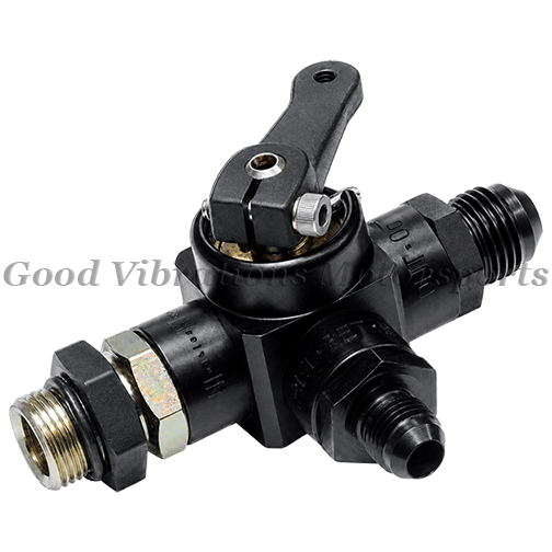 SHUTOFF VALVE 3-WAY AN8 w/ AN6 RETURN