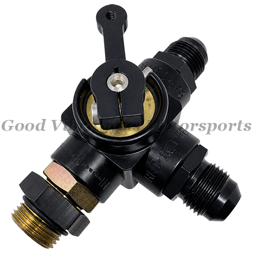 SHUTOFF VALVE 3-WAY AN10 w/ AN10 FITTINGS
