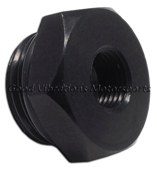 AN8 PLUG ALUM w/ 1/8in PIPE REDUCER