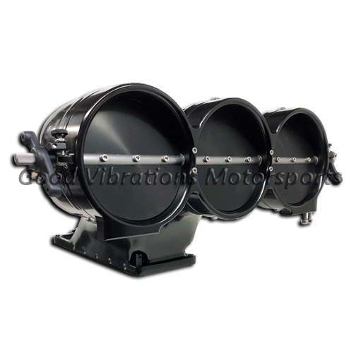BAU TALL INJECTOR PARTIAL w/ SHAFT & 5in B-FLIES - BLACK POWDER COATED