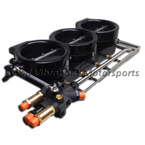 BILLET UPRIGHT ASSEMBLY 5in B-FLIES - BLACK ANODIZED