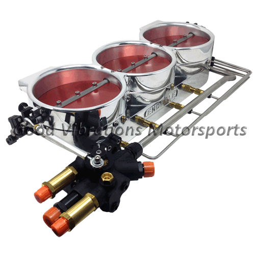 BILLET UPRIGHT ASSEMBLY 5in B-FLIES - POLISHED
