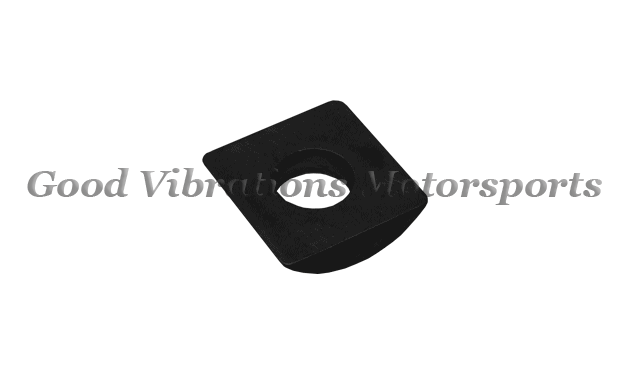 BAU FRONT PLATE SPACER  .250in ID. HALF ROUND BLK