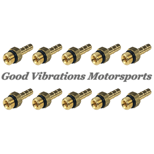 HOSE END BARB 3/16 TO AN3 ORB (10pk)