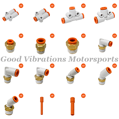 COMPLETE AIR LINE FITTING KIT (40 PC) - HOSE SOLD SEPARATELY