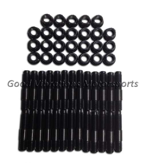 HEADER STUD & 12pt NUT KIT. 8740 CHROMOLY 26ea HEMI (AJ - BAE ETC..)