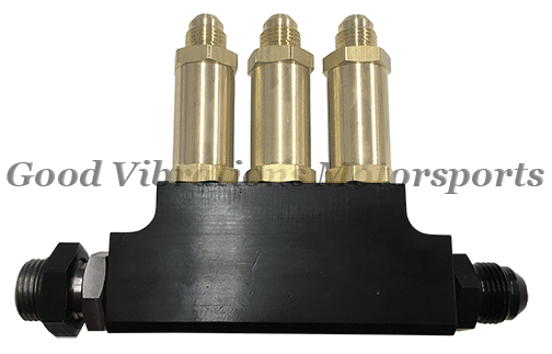 BILLET FUEL LOG THREE AN6 RETURNS (1 x AN8 OUT)