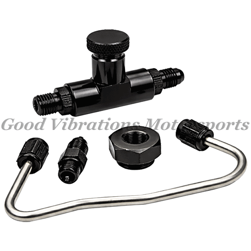 AN3 IDLE FLOW ADJUST KIT w/ SS LINE FOR K-STYLE BARREL VALVES