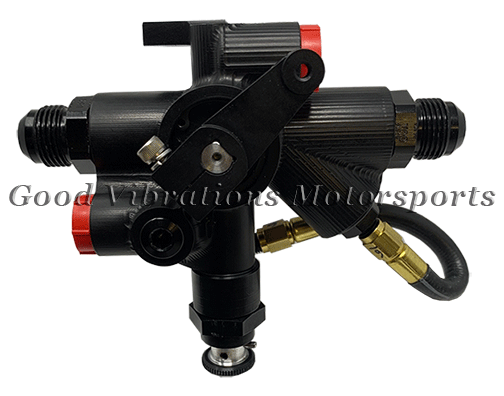 HI FLOW BILLET S BARREL VALVE - BLOWN NITRO AN10 w/ JW STYLE SPOOL .065 HOLE w/ IDLER ADJUSTER