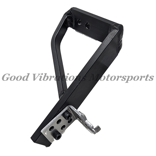 THROTTLE CABLE BRACKET BILLET ALUM. BILLET UPRIGHT INJECTOR HAT Black (GS)