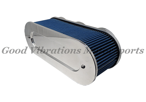 4 3/8 BILLET UPRIGHT FILTER ASSEMBLY with OUTERWARE - POLISHED