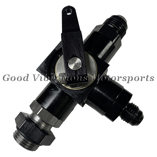 WATERMAN SHUTOFF VALVE 3-WAY AN8 w/ AN6 RETURN
