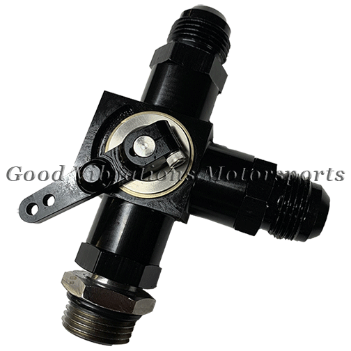 WATERMAN SHUTOFF VALVE 3-WAY AN10 w/ AN12 FITTINGS