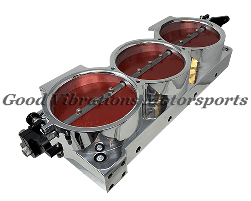 BILLET UPRIGHT PARTIAL w/ SHAFT & 4 3/8in B-FLIES - POLISHED