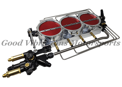 BILLET UPRIGHT ASSEMBLY  4 3/8in B-FLIES - POLISHED