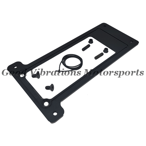 CARBON FIBER BIG & UGLY INJECTOR ADAPTER PLATE (ENDERLE STYLE w/ HARDWARE)