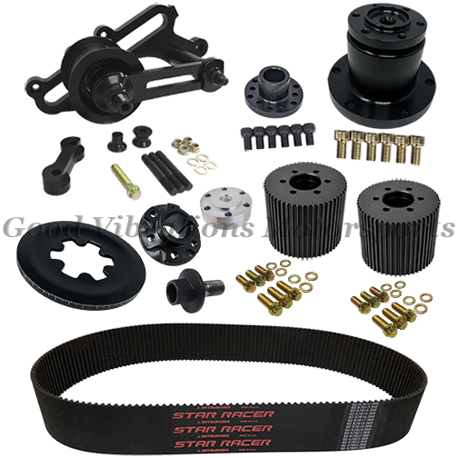DRIVE KIT 426 HEMI FULL COMPETITION includes OUTBOARD SUPPORT ENGINE IDLER BRACKET 8mmGT (BLACK)