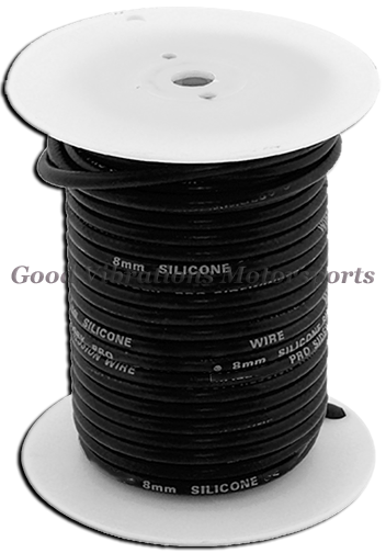 8mm TINNED COPPER CORE WIRE Black ft