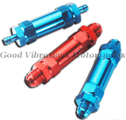 35 MICRON FUEL FILTER 5/16-3/8 BARB - BLUE