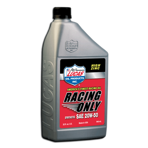 RACING ONLY MOTOR OIL SYNTHETIC SAE 20W-50 1QT