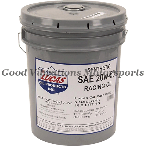 RACING ONLY MOTOR OIL SYNTHETIC SAE 20W-50 5 Gal (Special Priced!)