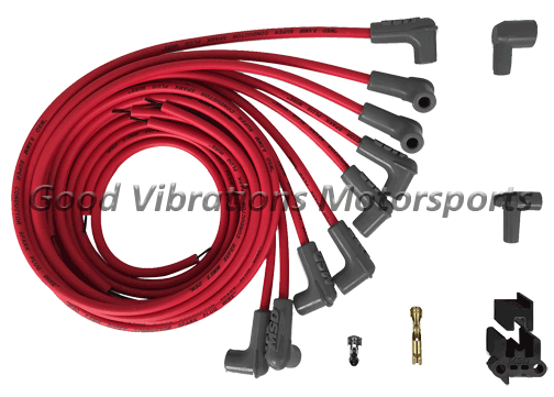 SUPER CONDUCTOR 8.5mm WIRE SET w/ 90 DEG ENDS UNIVERSAL - RED