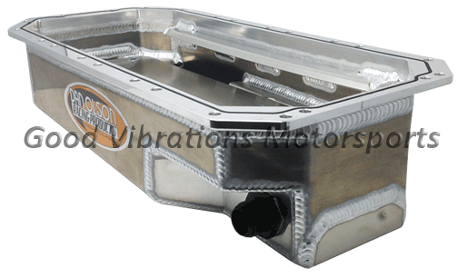 OIL PAN OLSON ALUM WET SUMP FUNNY CAR (TFX) INSET AN16 FITITNG - TAPERED 4.562 x 6.125