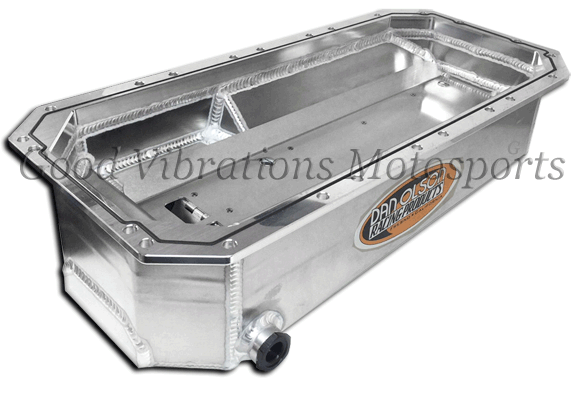 OIL PAN OLSON ALUM Wet SUMP FUNNY CAR (TFX) w/ AN16 FITITNG - TAPERED 4.562 x 6.125