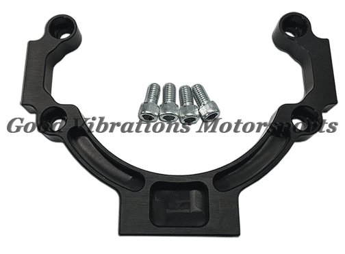 MOUNTING BRACKET FOR 6in FILTERS. 3/8-16 BOLT HOLES w/ 2in C-C - BLACK