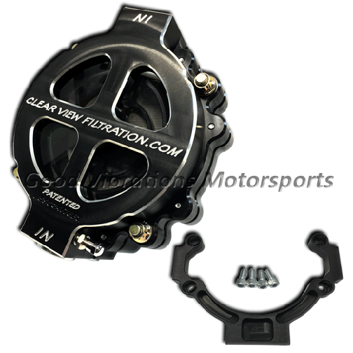 SEE THROUGH OIL FILTER. HI-FLOW 6in (60 MICRON) UP TO 50wt OIL. AN12 - BLACK